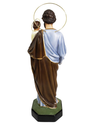 Imagem de São José em Pó de Mármore 43 cm com Olhos de Vidro-TerraCotta Arte Sacra