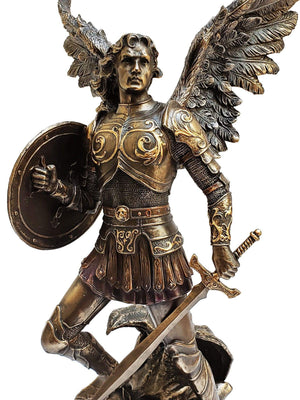Imagem de São Miguel Acabamento em Bronze 32 cm-TerraCotta Arte Sacra
