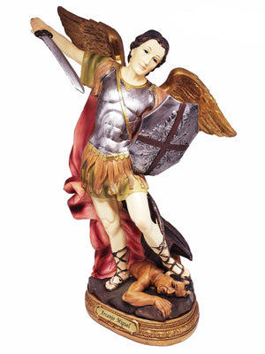 Imagem de São Miguel de Resina 13 cm-TerraCotta Arte Sacra