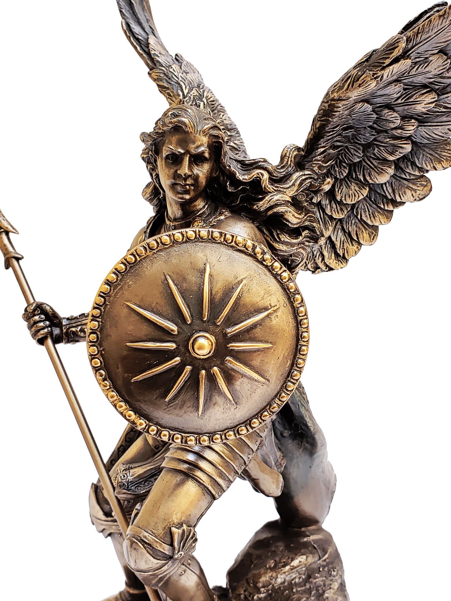 Imagem de São Rafael Acabamento em Bronze 27 cm-TerraCotta Arte Sacra