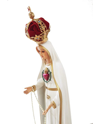 Imagem do Imaculado Coração de Fátima 55 cm-TerraCotta Arte Sacra