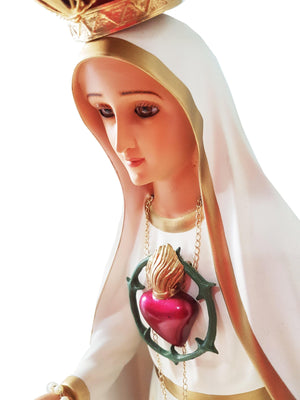 Imagem do Imaculado Coração de Fátima 55 cm-TerraCotta Arte Sacra