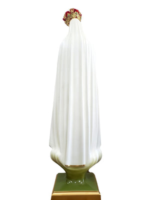 Imagem do Imaculado Coração de Fátima com Olhos de Vidro 1,20 m-TerraCotta Arte Sacra