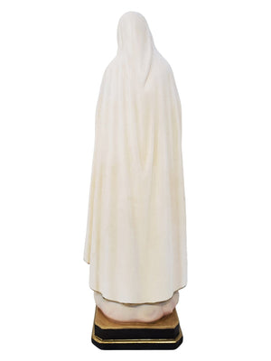 Imagem do Imaculado Coração de Fátima de Madeira Italiana 24 cm-TerraCotta Arte Sacra