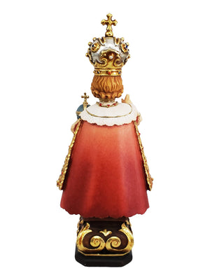 Imagem do Menino Jesus de Praga em Madeira Italiana 15 cm-TerraCotta Arte Sacra
