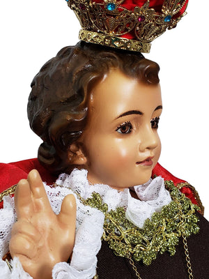 Imagem do Menino Jesus de Praga em Pó de Mármore 43 cm com Olhos de Vidro-TerraCotta Arte Sacra