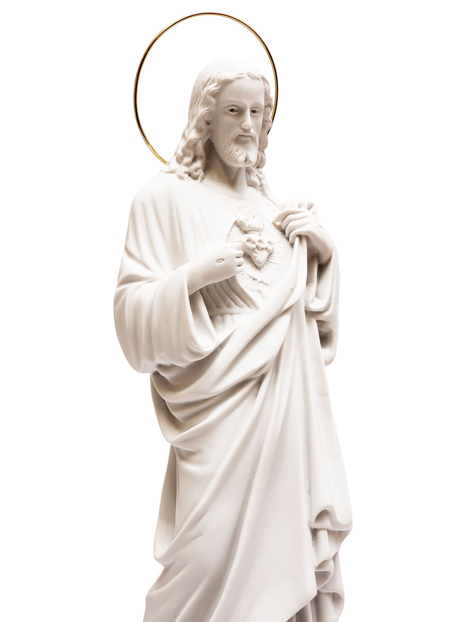 Imagem do Sagrado Coração de Jesus 45 cm em Pó de Mármore-TerraCotta Arte Sacra