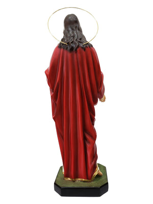 Imagem do Sagrado Coração de Jesus em Pó de Mármore 82 cm com Olhos de Vidro-TerraCotta Arte Sacra