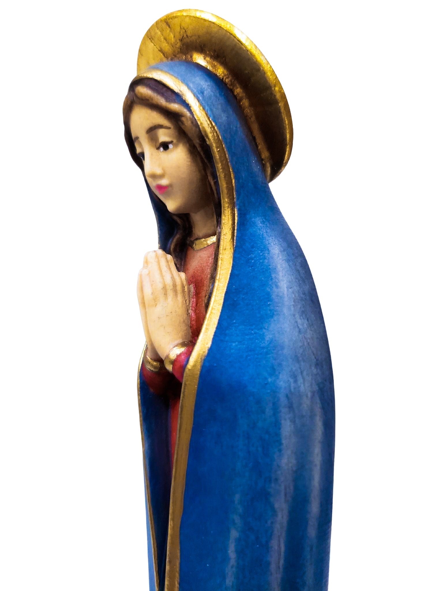 Imagem em Madeira Italiana Nossa Senhora do Silêncio 20 cm-TerraCotta Arte Sacra