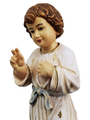 Jesus Criança de Madeira Italiana de 15 cm-TerraCotta Arte Sacra