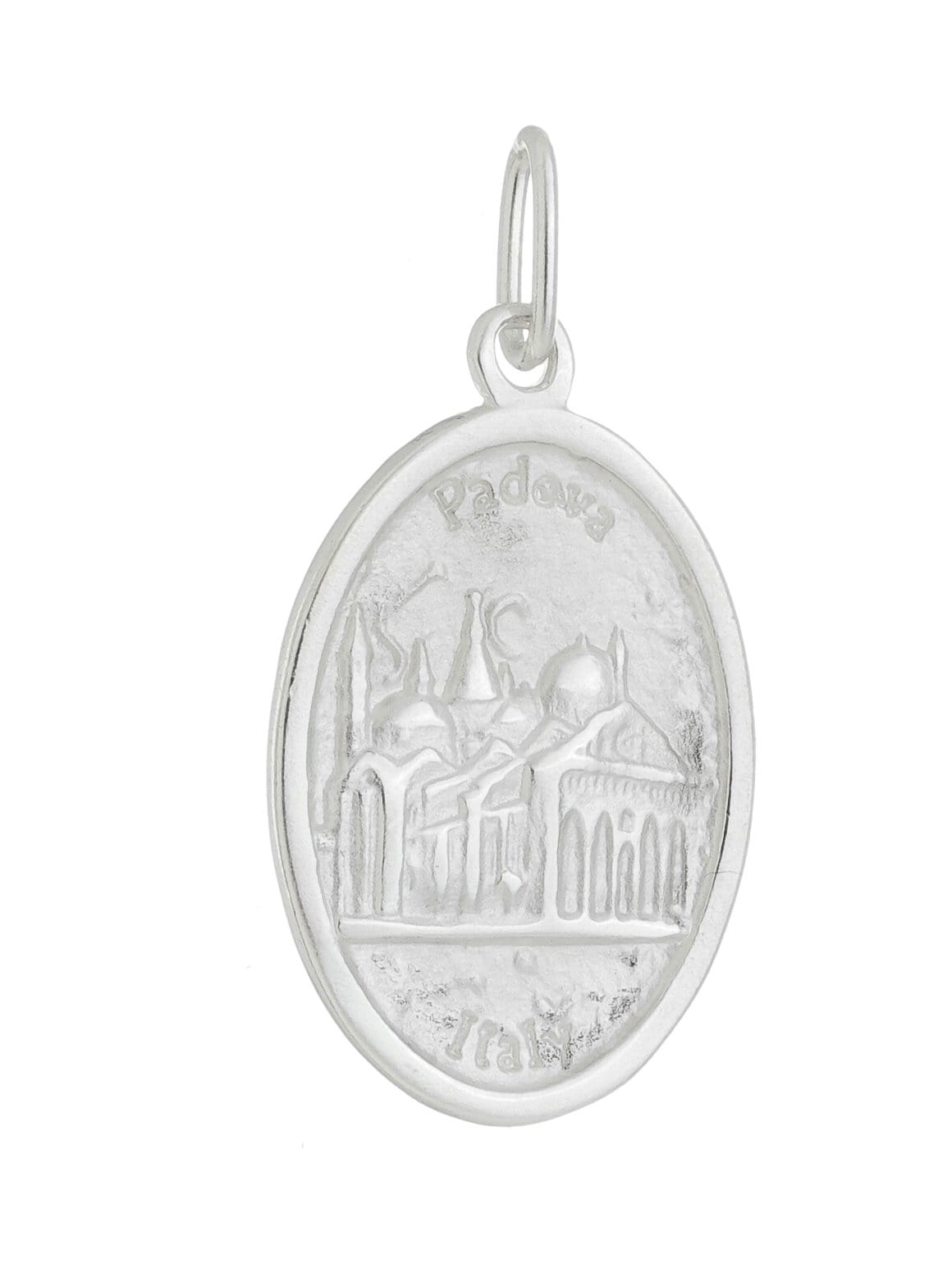 Medalha de Santo Antônio de Prata de Lei 925 23 x 14 mm-TerraCotta Arte Sacra
