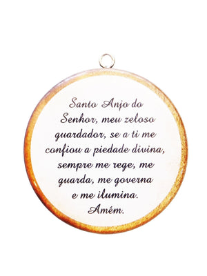 Medalhão de Berço Bebê Dormindo-TerraCotta Arte Sacra