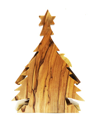 Mini Presépio Madeira de Oliveira da Terra Santa-TerraCotta Arte Sacra