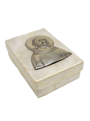 Porta Terço Padre Pio de Madrepérola-TerraCotta Arte Sacra