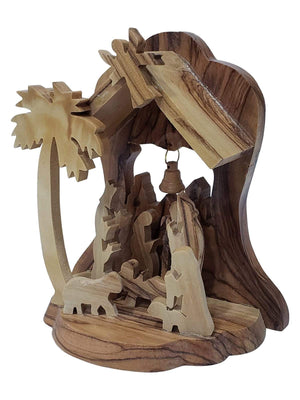 Presépio de Madeira de Oliveira da Terra Santa-TerraCotta Arte Sacra