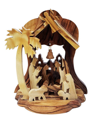 Presépio de Madeira de Oliveira da Terra Santa-TerraCotta Arte Sacra