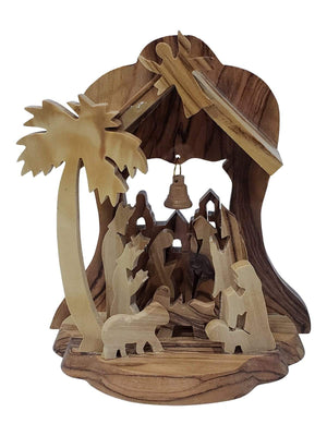 Presépio de Madeira de Oliveira da Terra Santa-TerraCotta Arte Sacra