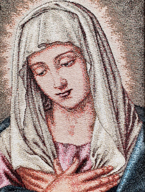 Quadro de Tapeçaria Italiana Nossa Senhora-TerraCotta Arte Sacra