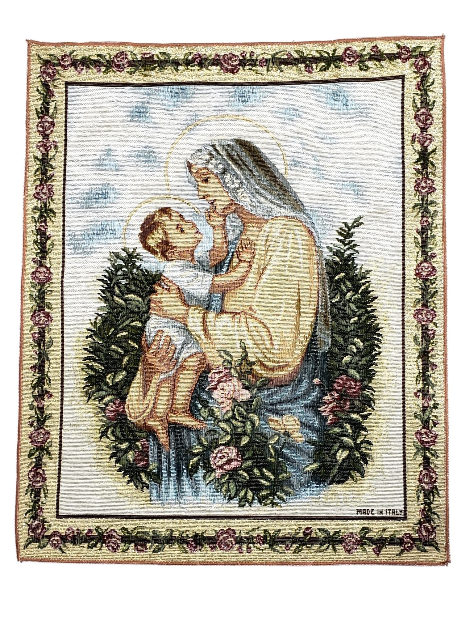 Tapeçaria Maria com Criança-TerraCotta Arte Sacra