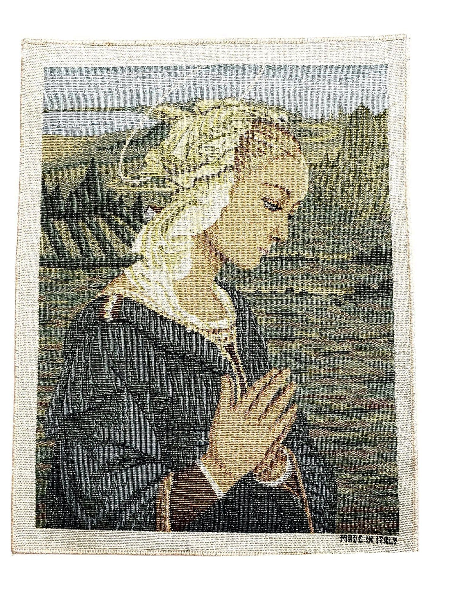 Tapeçaria Virgem Abençoada por Lippi-TerraCotta Arte Sacra