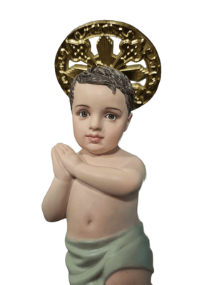 Imagem do Menino Jesus em Resina colorida 10 cm