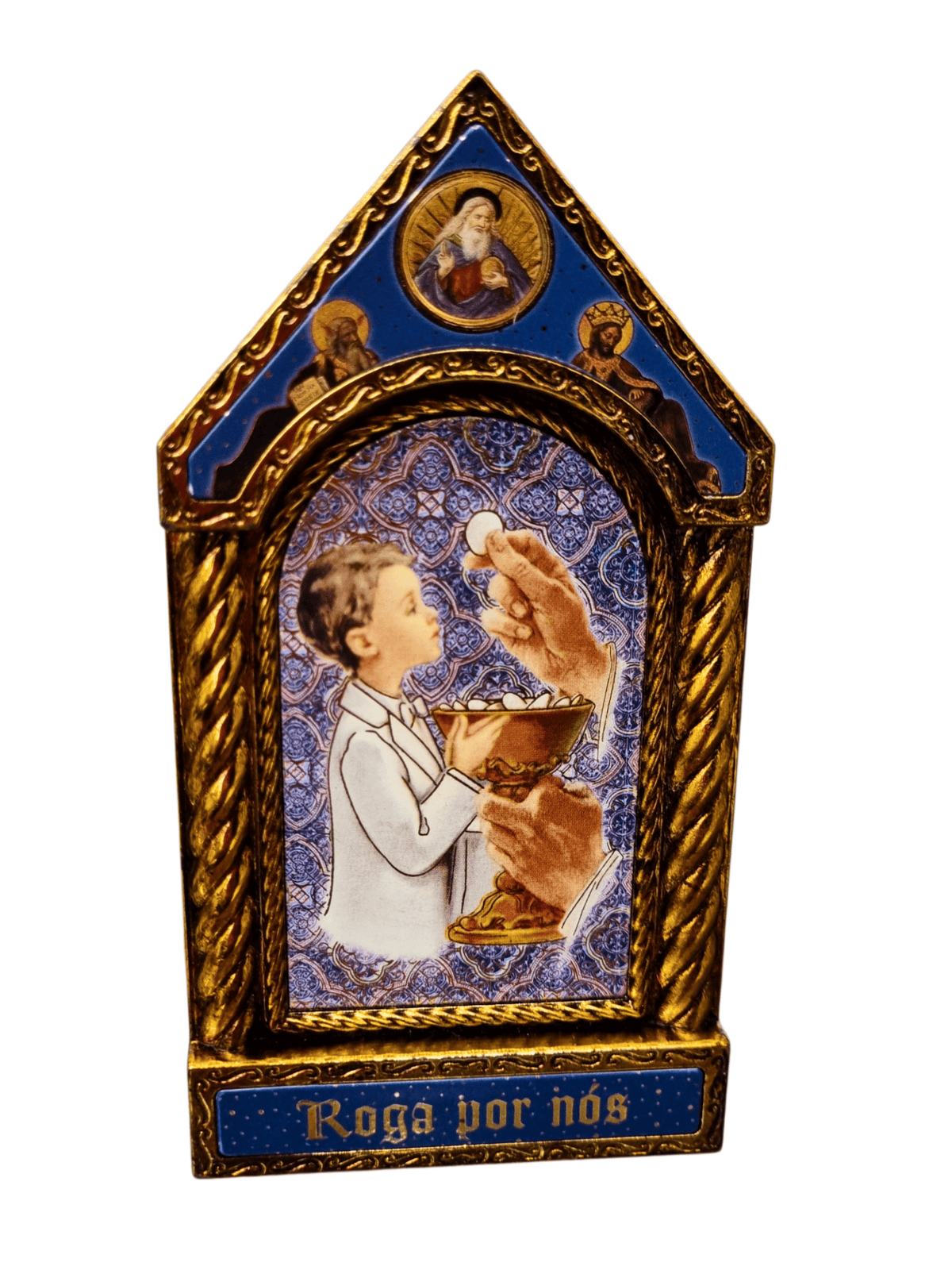 Adorno Italiano Clássico Comunhão Menino 15 cm x 7,5 cm
