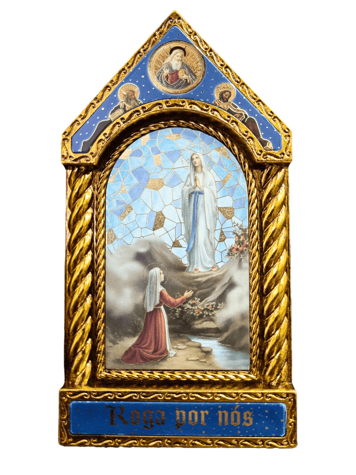 Adorno Italiano Clássico Nossa Senhora De Lourdes 15 cm x 7,5 cm