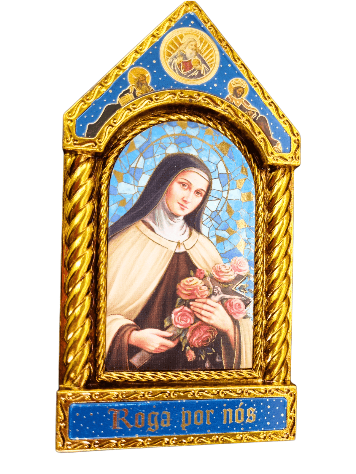 Adorno Italiano Clássico Santa Terezinha 15 cm x 7,5 cm