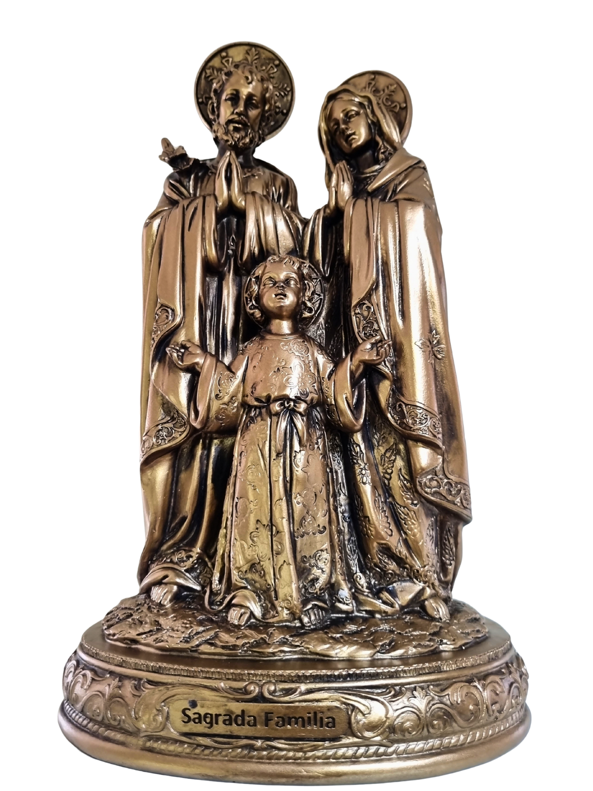 Imagem da Sagrada Família em Resina 30 cm