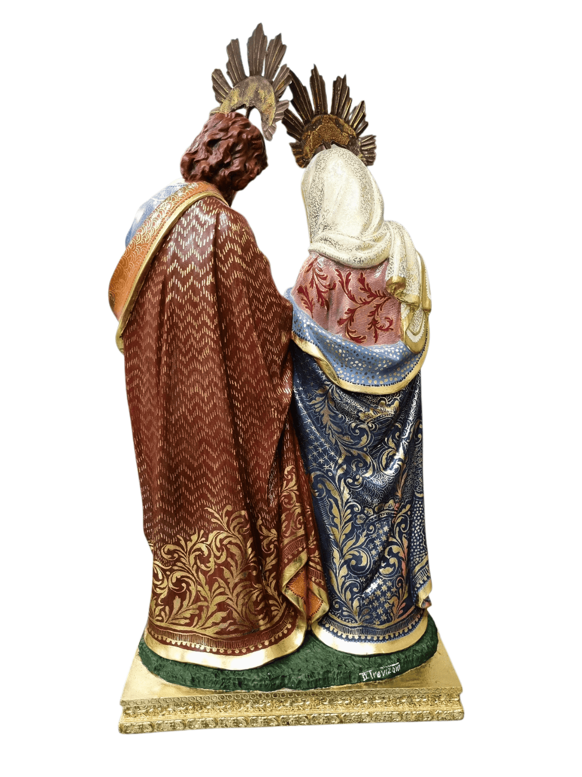 Imagem da Sagrada Família Policromada de 46 cm