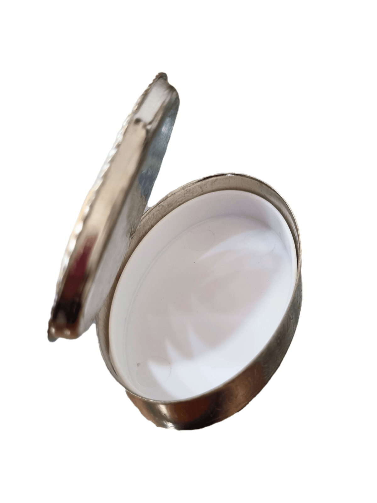 Porta Terço Oval em Metal Santo Antônio 6 x 3,5 cm