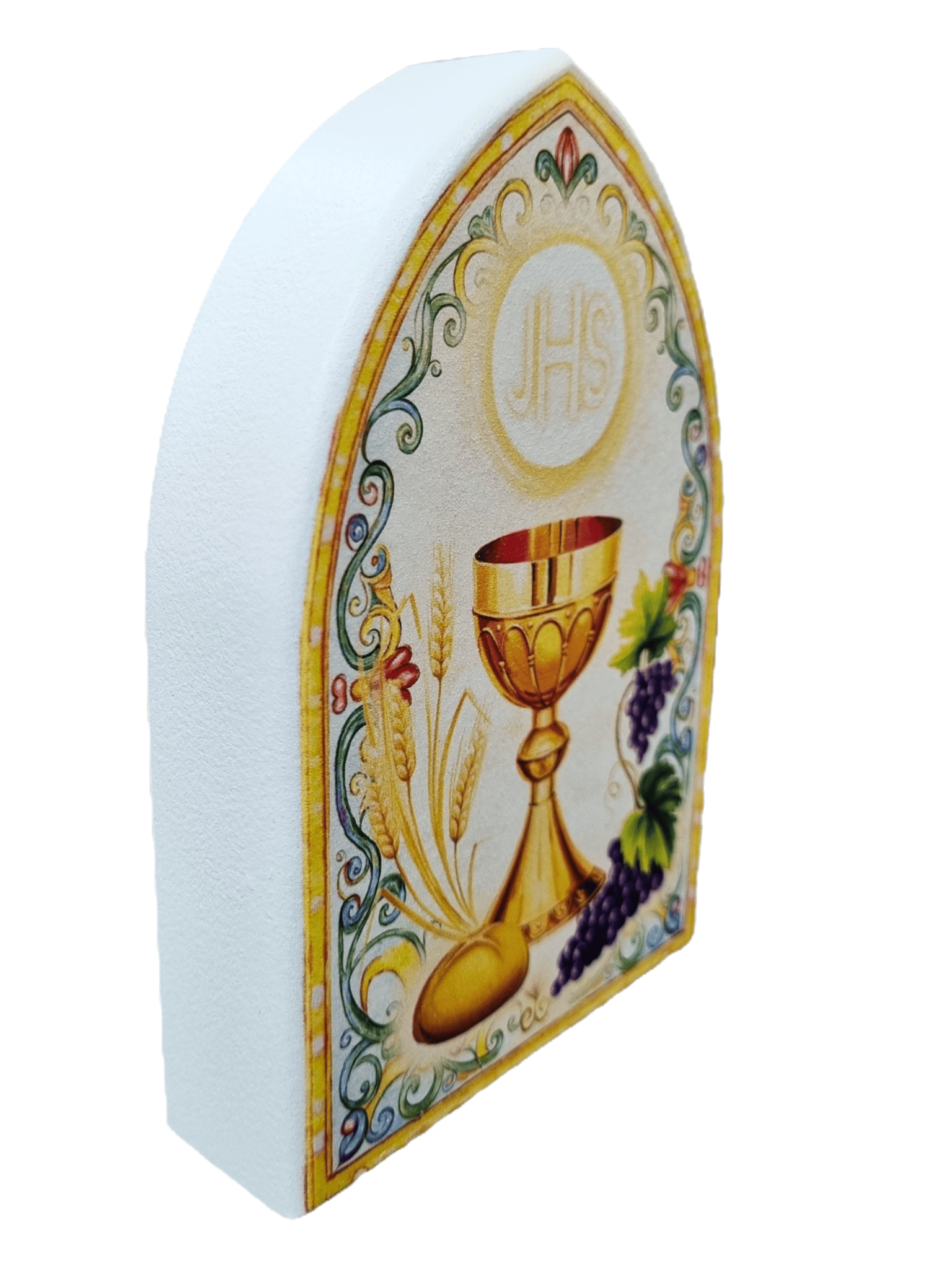 Adorno Italiano Catedral Eucaristia 13,5 cm x 9 cm-TerraCotta Arte Sacra