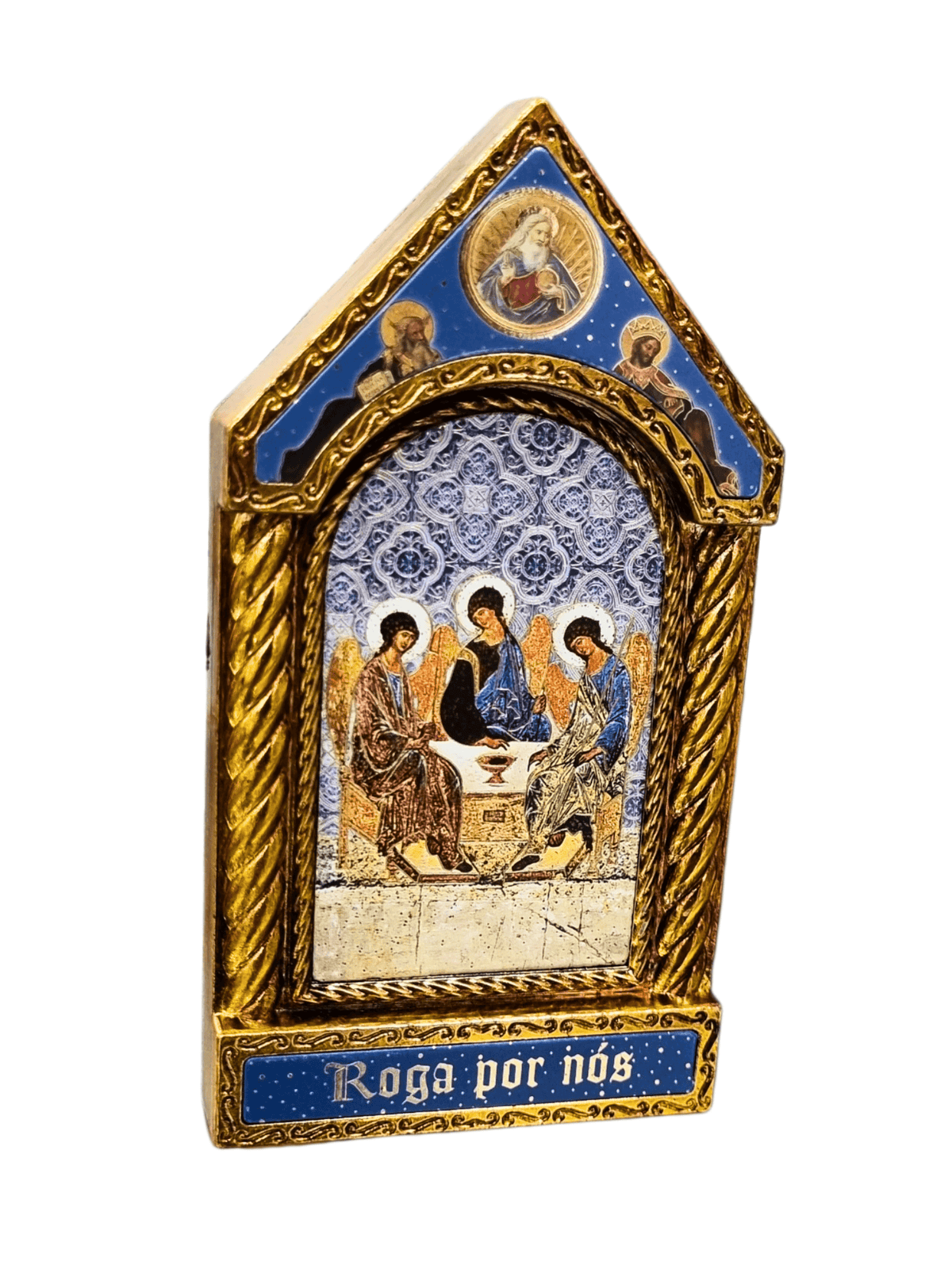 Adorno Italiano Clássico 3 Arcanjos-TerraCotta Arte Sacra