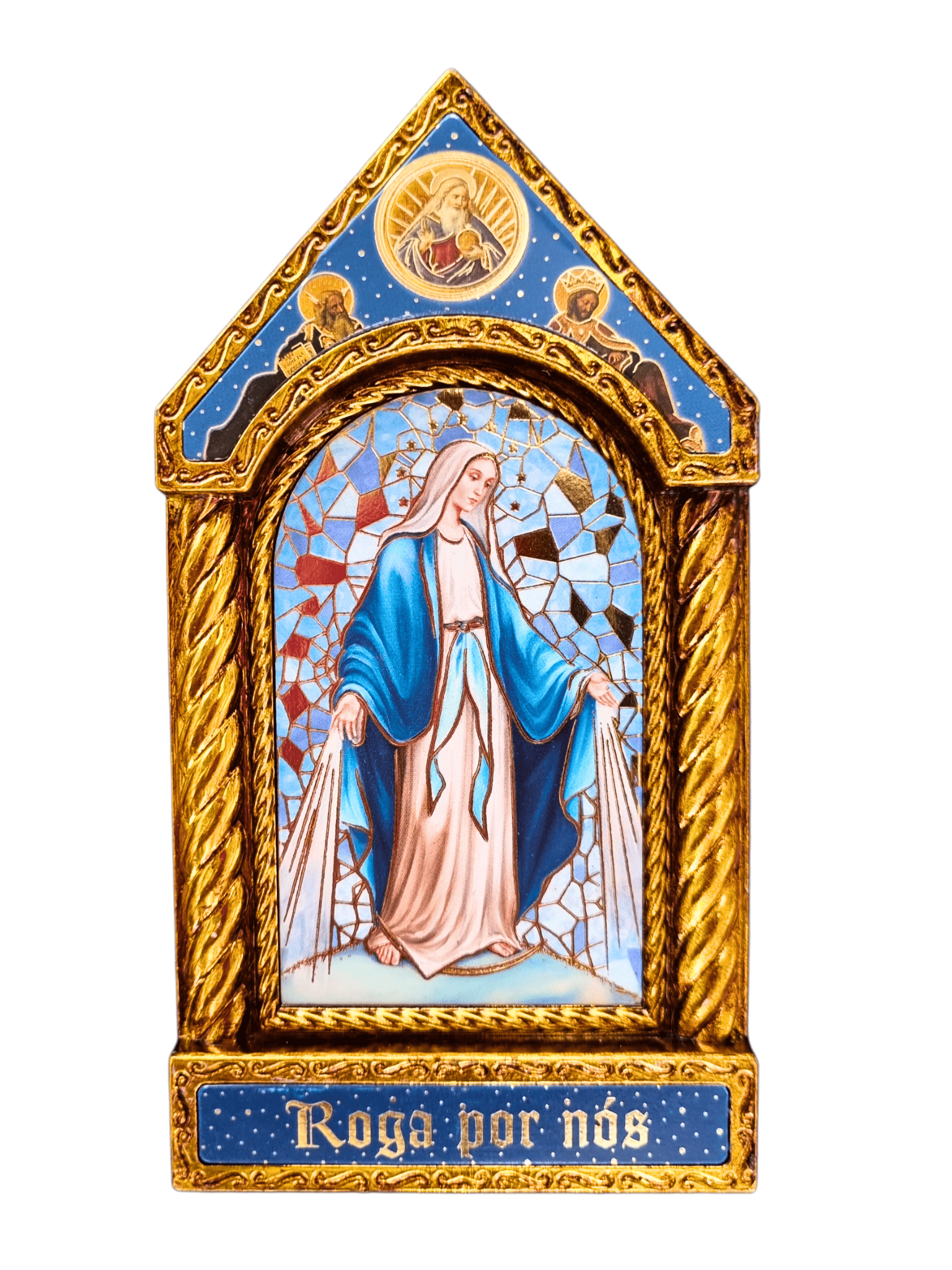Adorno Italiano Clássico Nossa Senhora Das Graças 15 cm x 7,5 cm-TerraCotta Arte Sacra