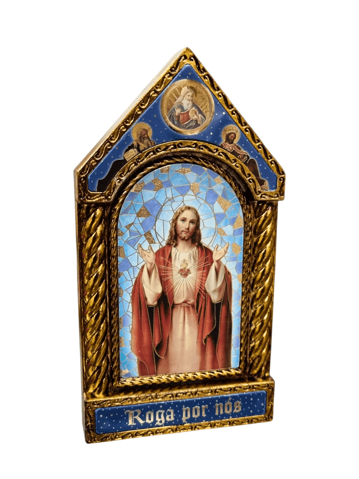 Adorno Italiano Clássico Sagrado Coração de Jesus-TerraCotta Arte Sacra