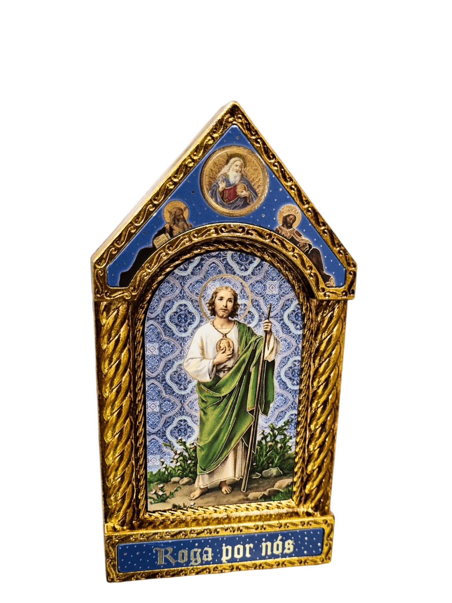 Adorno Italiano Clássico São Judas Tadeu 15 cm x 7,5 cm-TerraCotta Arte Sacra