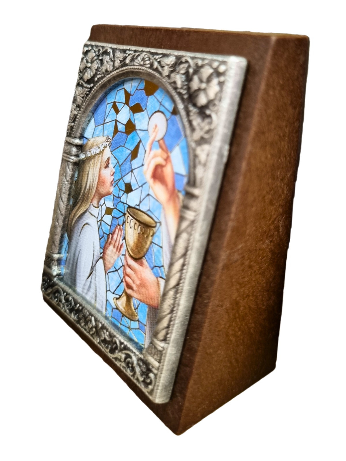 Adorno Italiano Eucaristia Menina 6 cm x 5 cm-TerraCotta Arte Sacra