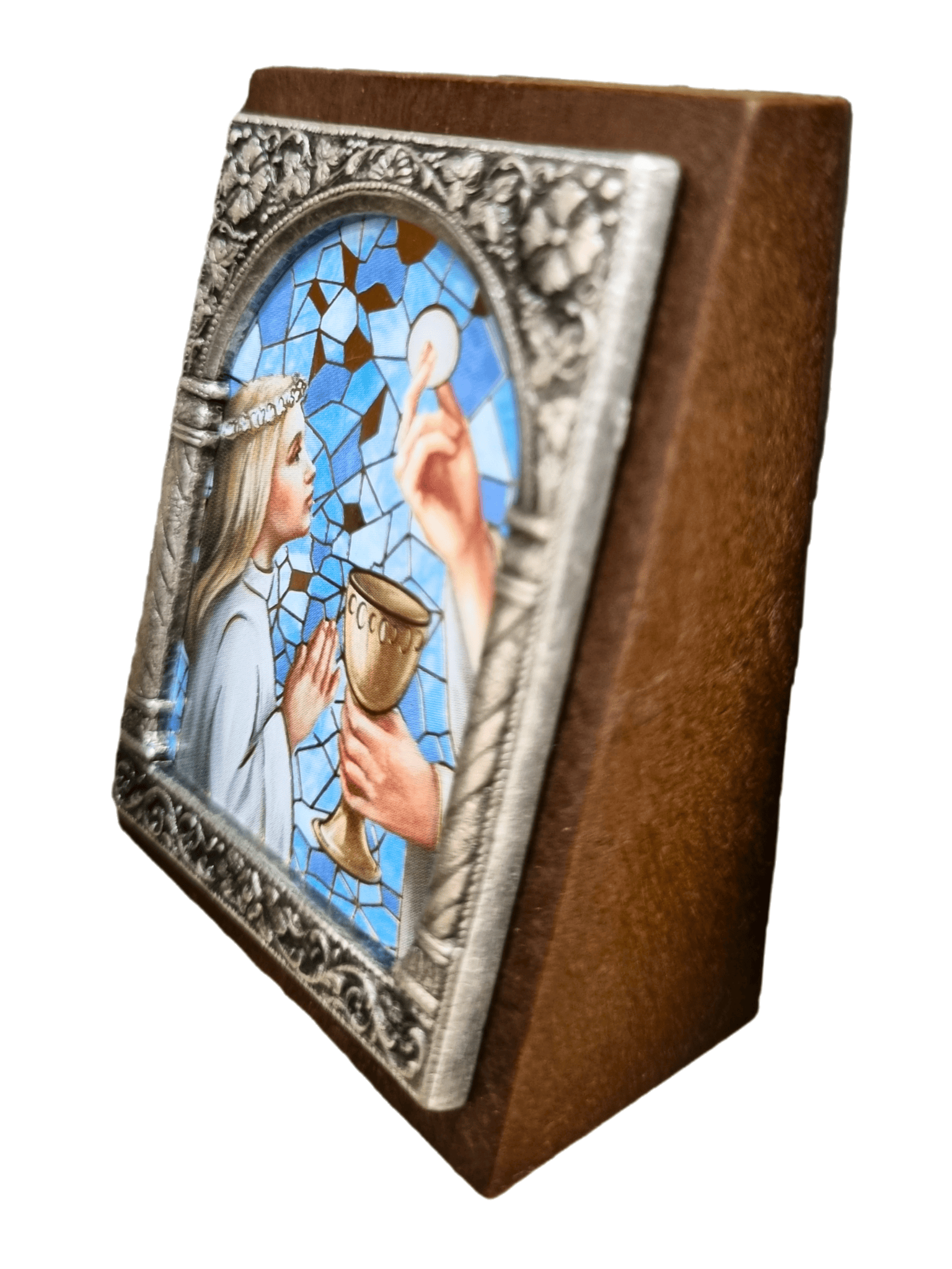Adorno Italiano Eucaristia Menina 6 cm x 5 cm-TerraCotta Arte Sacra