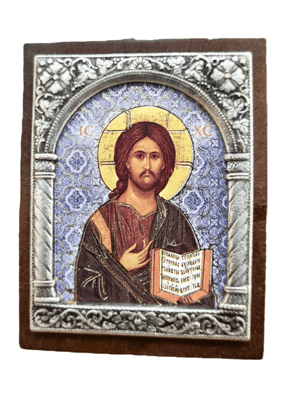 Adorno Italiano Jesus Ortodoxo 6 cm x 5 cm-TerraCotta Arte Sacra