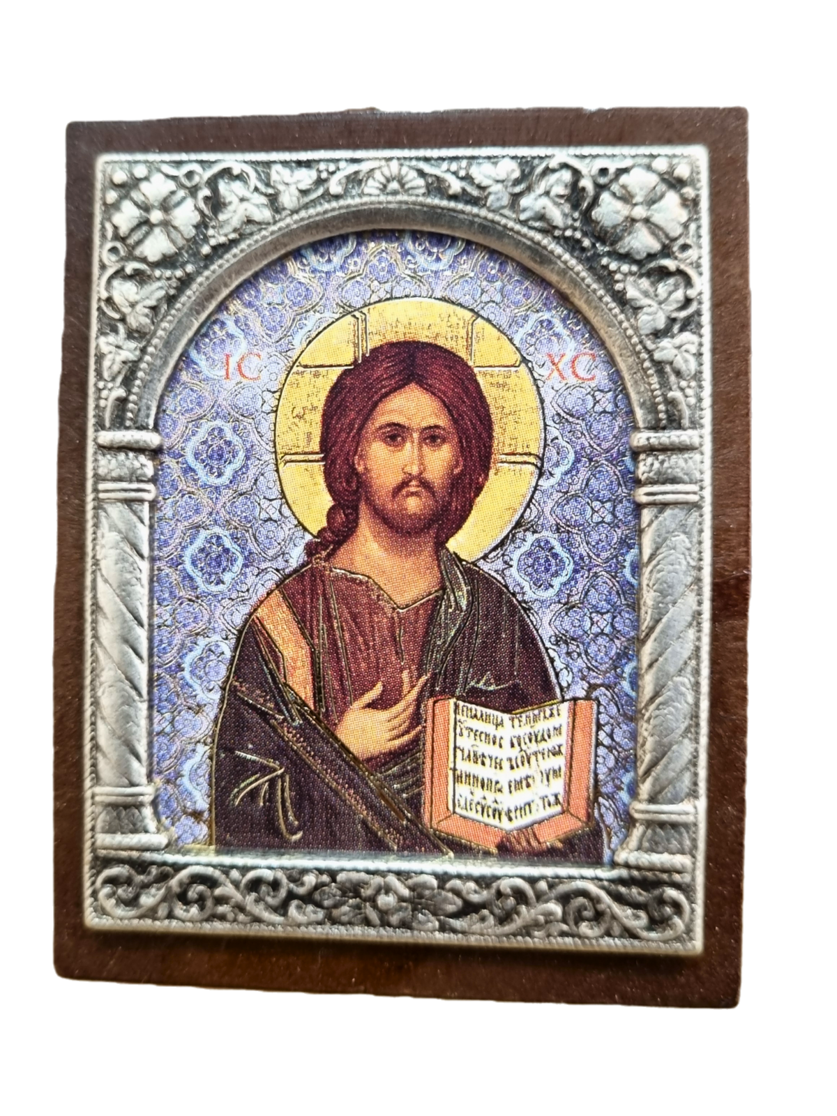 Adorno Italiano Jesus Ortodoxo 6 cm x 5 cm-TerraCotta Arte Sacra