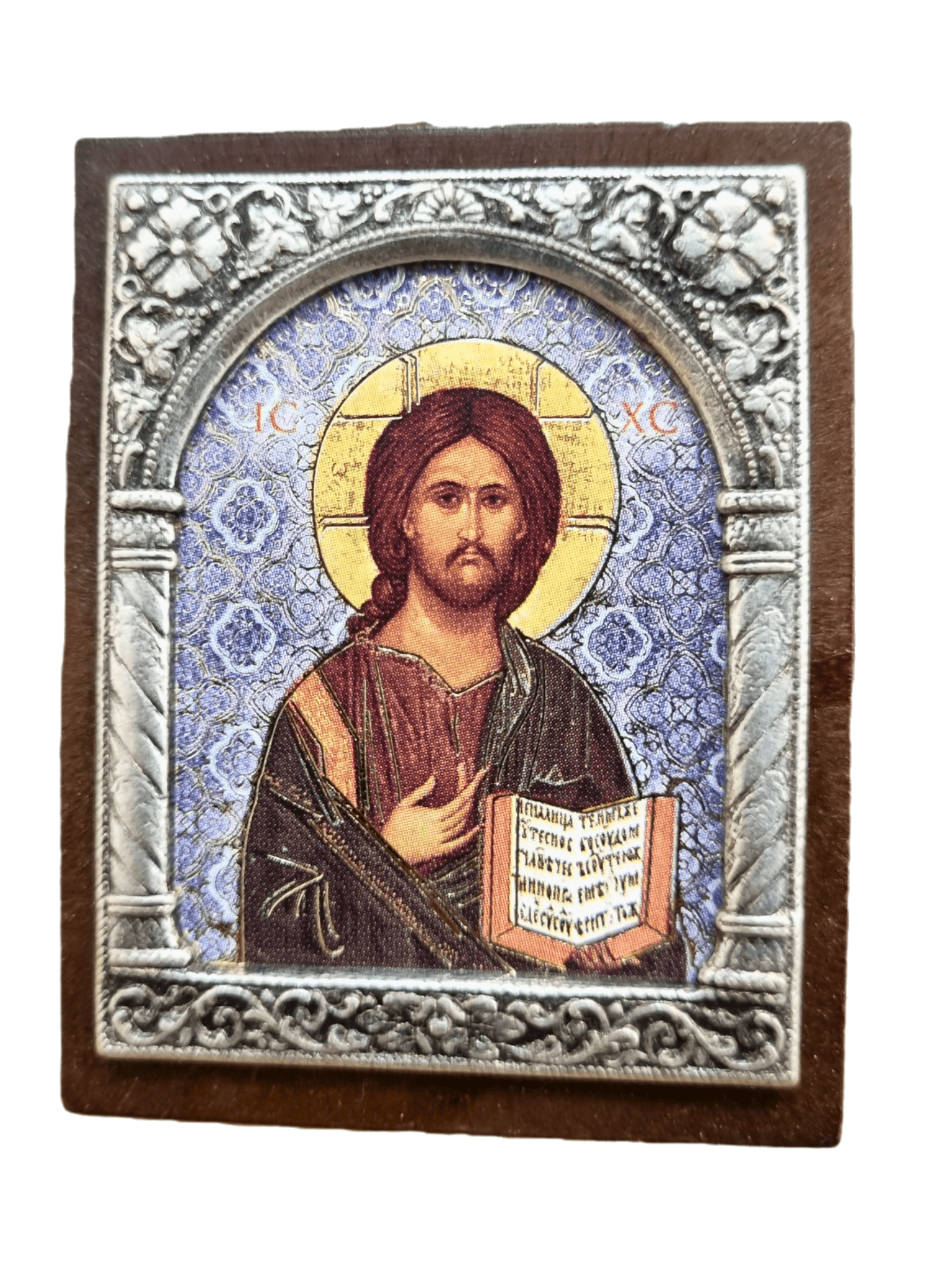 Adorno Italiano Jesus Ortodoxo 6 cm x 5 cm-TerraCotta Arte Sacra