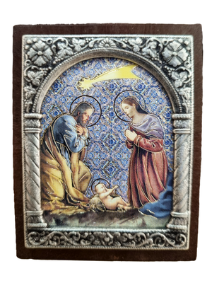 Adorno Italiano Natividade de Cristo 6 cm x 5 cm-TerraCotta Arte Sacra