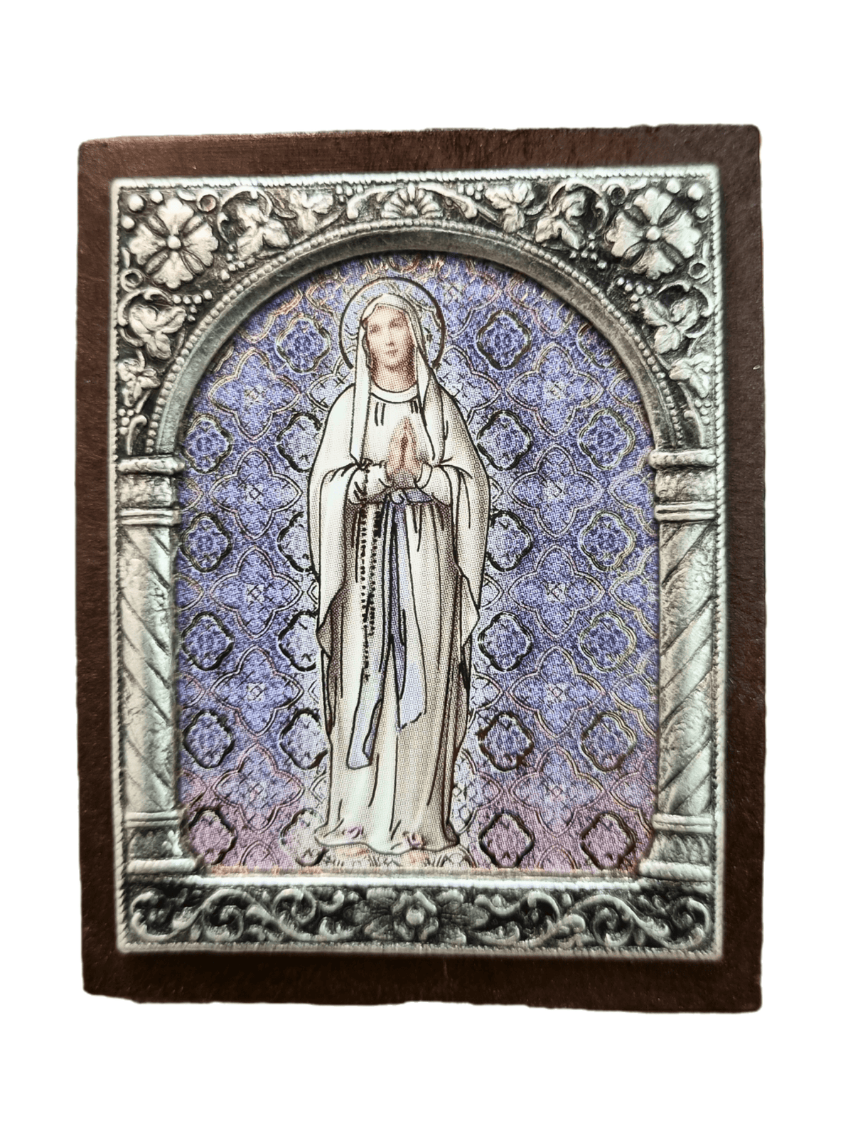 Adorno Italiano Nossa Senhora De Lourdes 6 cm x 5 cm-TerraCotta Arte Sacra