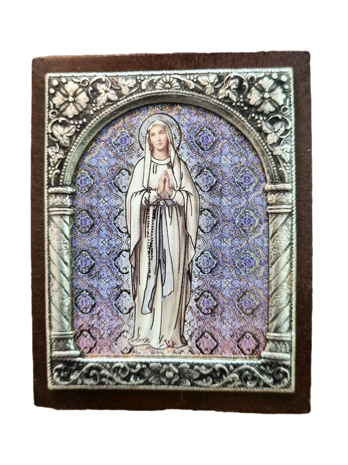 Adorno Italiano Nossa Senhora De Lourdes 6 cm x 5 cm-TerraCotta Arte Sacra