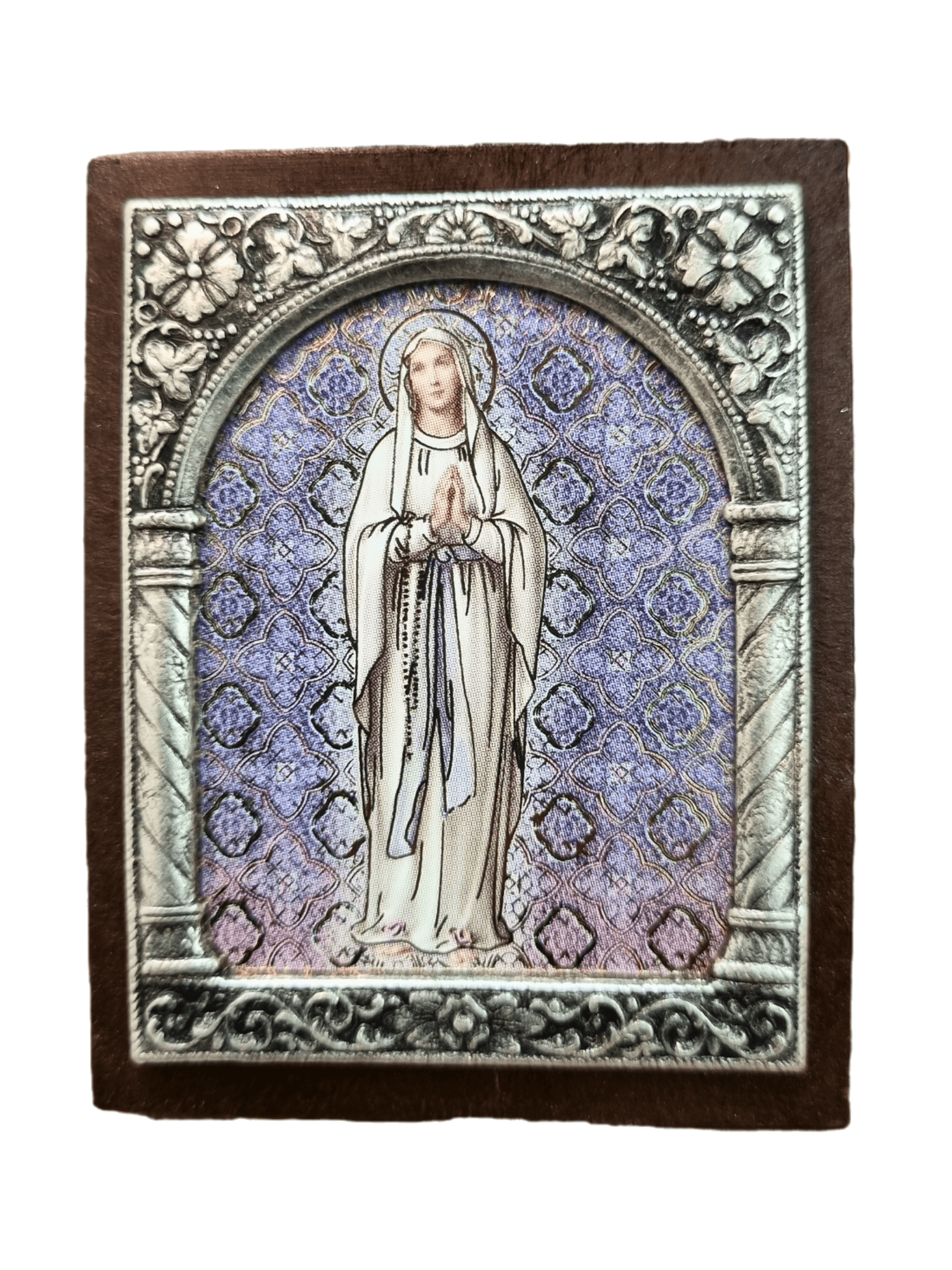 Adorno Italiano Nossa Senhora De Lourdes 6 cm x 5 cm-TerraCotta Arte Sacra