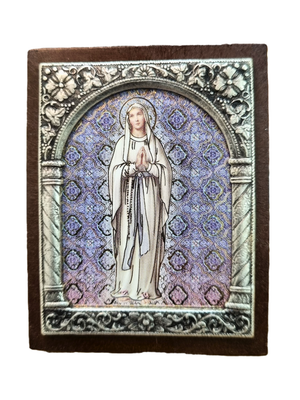 Adorno Italiano Nossa Senhora De Lourdes 6 cm x 5 cm-TerraCotta Arte Sacra