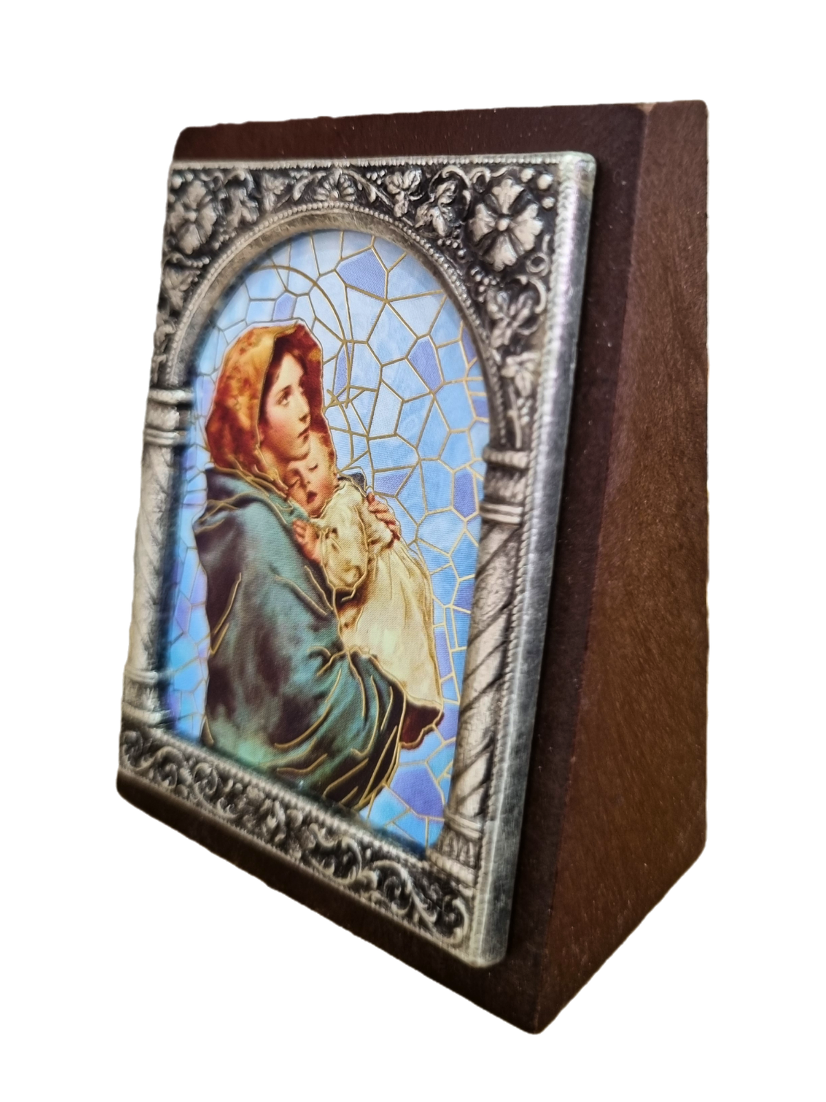 Adorno Italiano Nossa Senhora da Divina Providência 6 cm x 5 cm-TerraCotta Arte Sacra