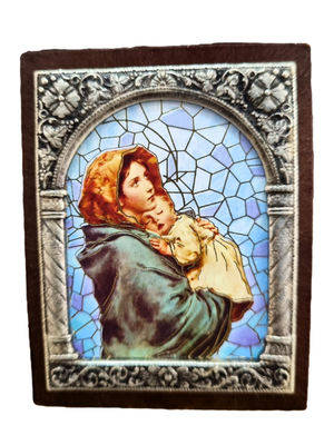 Adorno Italiano Nossa Senhora da Divina Providência 6 cm x 5 cm-TerraCotta Arte Sacra
