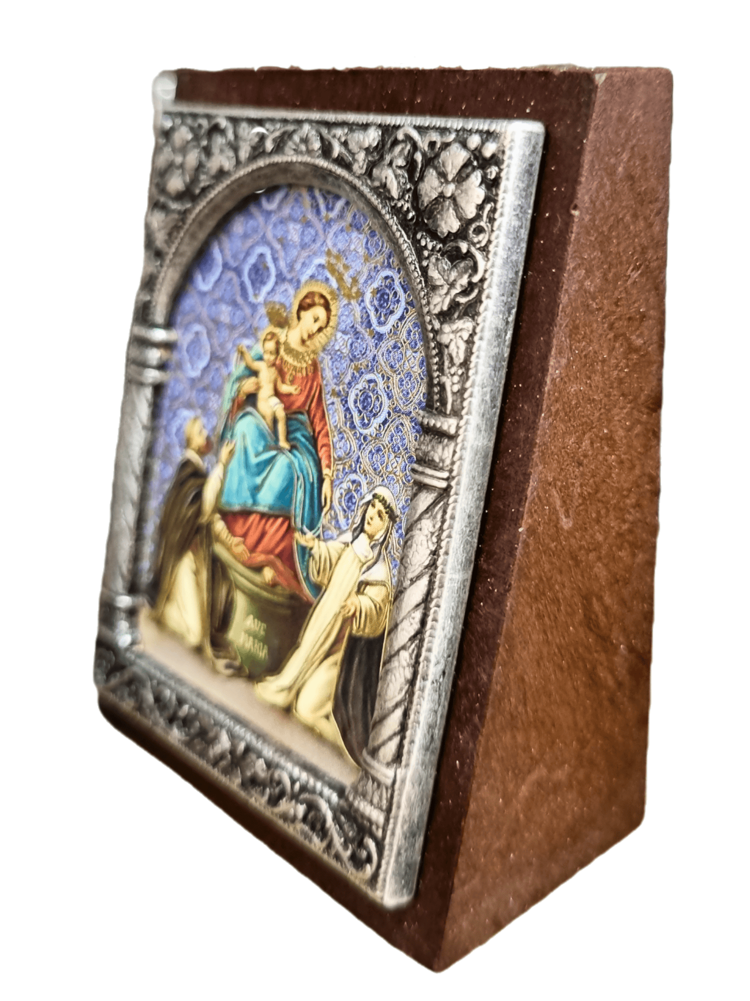 Adorno Italiano Nossa Senhora do Rosário 6 cm x 5 cm-TerraCotta Arte Sacra