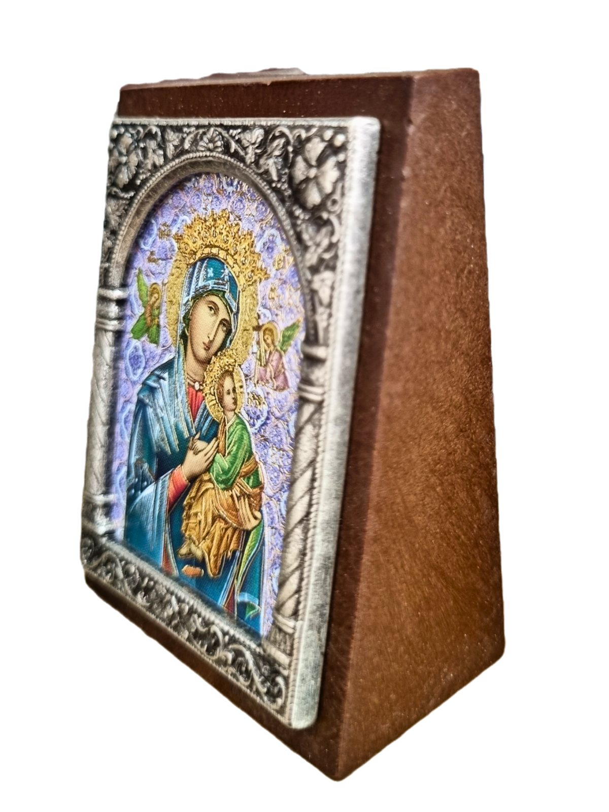 Adorno Italiano Perpétuo Socorro 6 cm x 5 cm-TerraCotta Arte Sacra